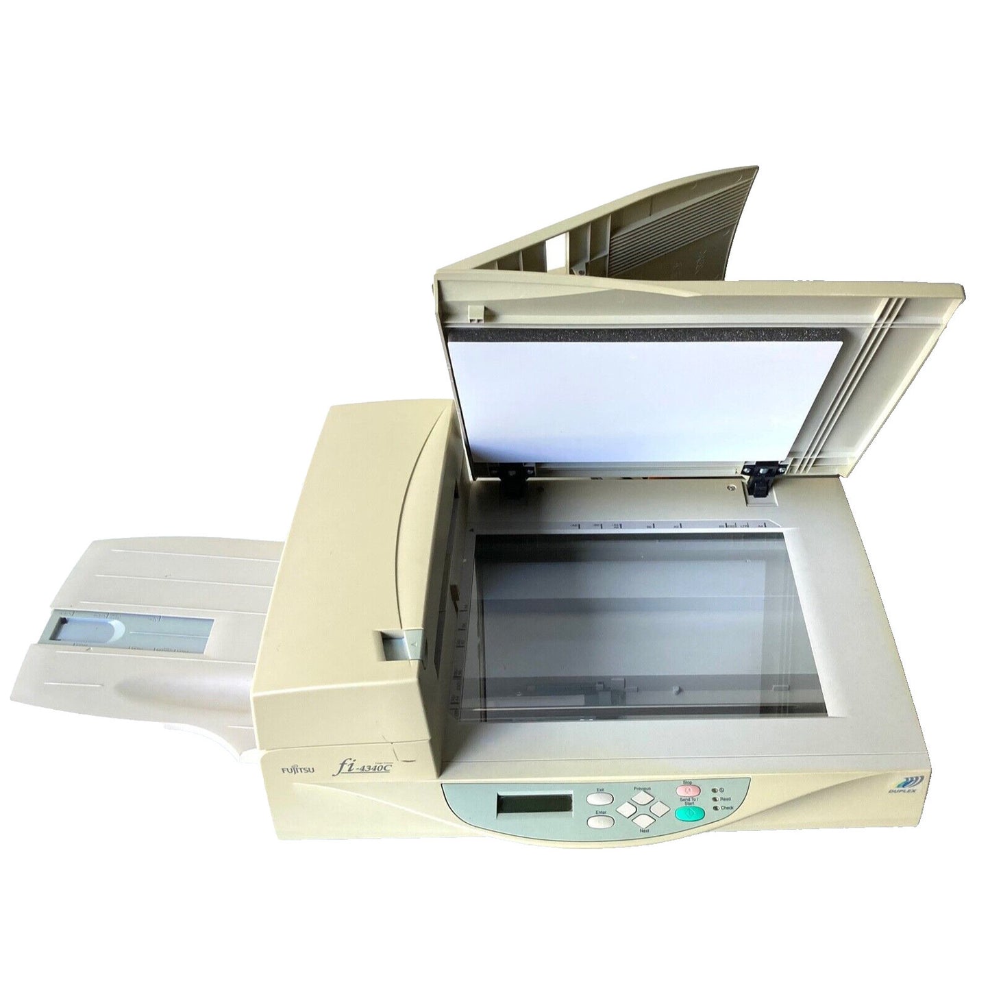 FUJITSU FI-4340C A4 FLATBED COLOR SCANNER WITH ADF USB SCSI 40PPM 600DPI SCANNER    -   GOOD - REFURBISHED