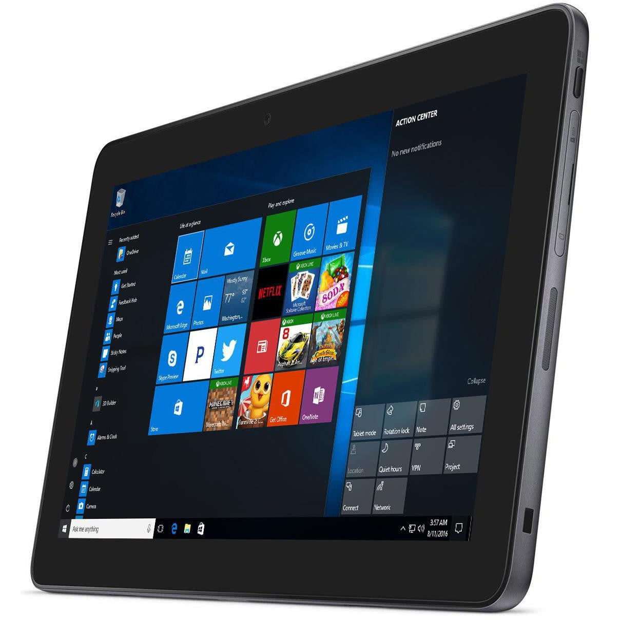 DELL LATITUDE 5175 2 IN 1 WINDOWS 11 LAPTOP INTEL CORE M5 128GB SSD 10.8" HD WEBCAM, TOUCHSCREEN, BT, WIFI - VERY GOOD - REFURBISHED