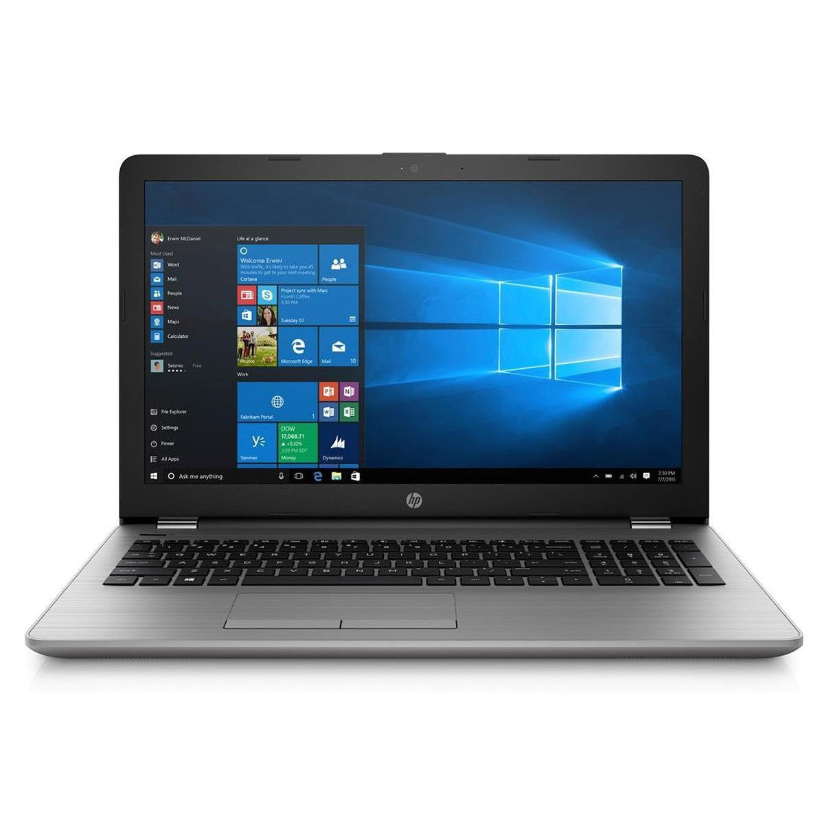 HP NOTEBOOK 250 G6 WINDOWS 11 LAPTOP INTEL I3 500GB HDD 15.6" HD WEBCAM BT DVD - VERY GOOD REFURBISHED