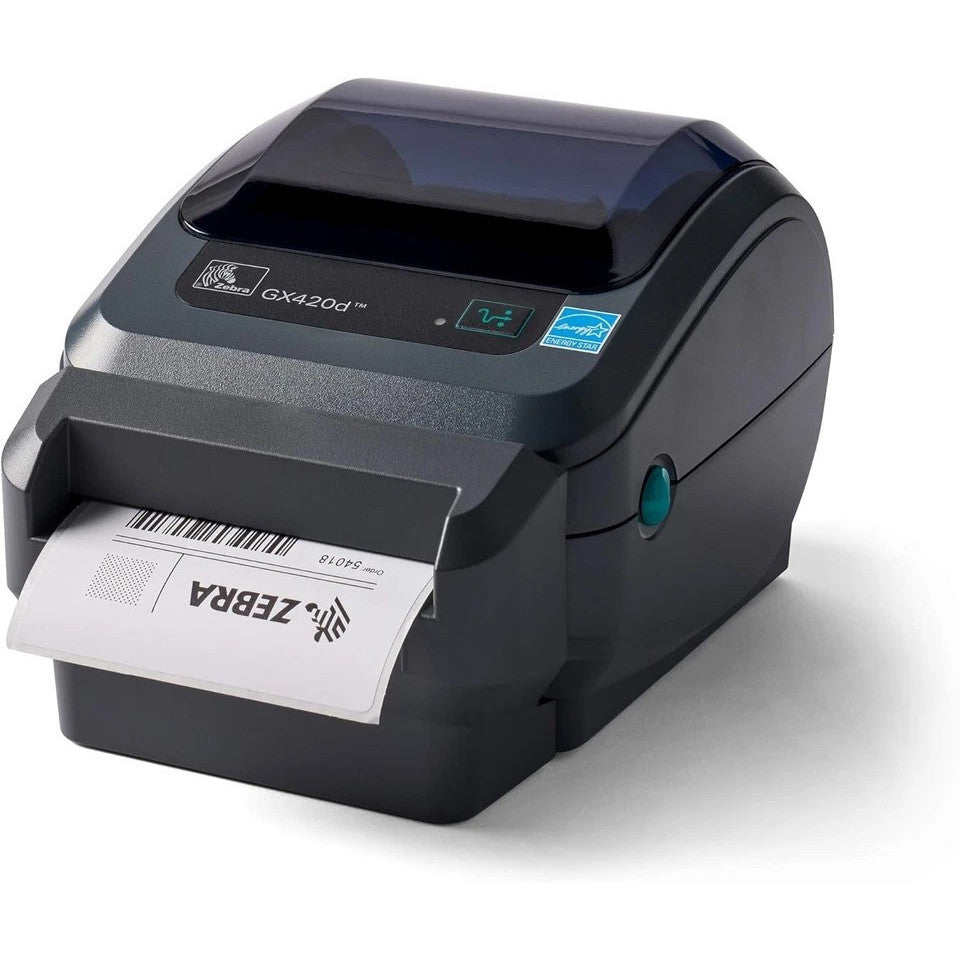 ZEBRA GK420D USB DIRECT THERMAL DESKTOP 4X6 BATCH LABEL PRINTER WITH CUTTER - GOOD - REFURBISHED