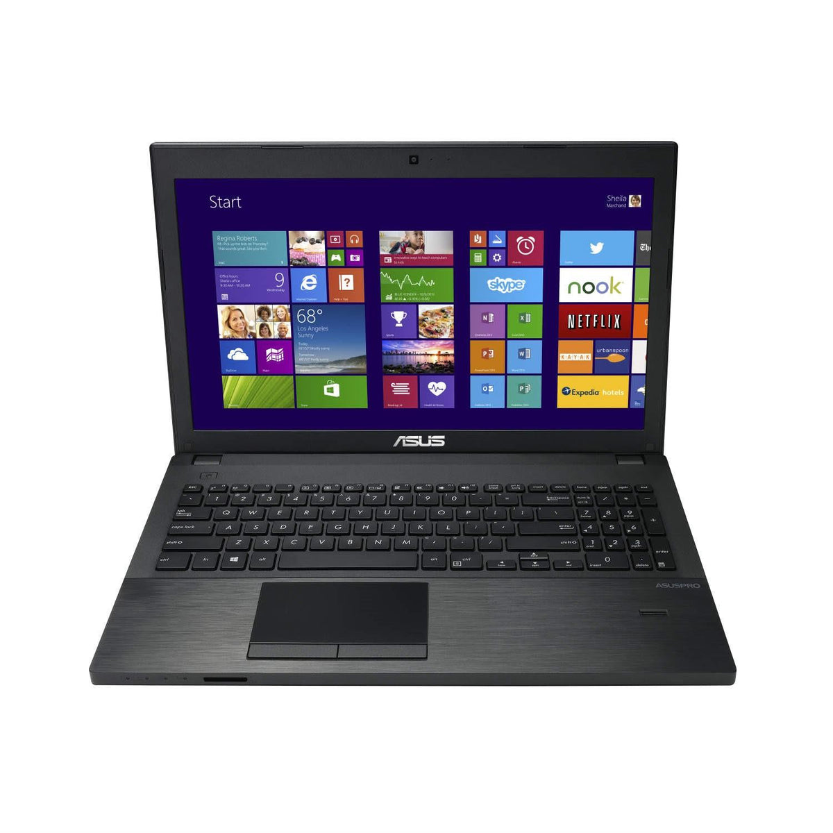 Asus PU551LA Windows 11 Laptop Intel i3 500GB Storage 15" HD Webcam DVD WiFi Bluetooth Colour Black - Very Good - Refurbished