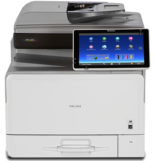RICOH MP C307SPF COLOR LASER PRINTER DUPLEX PRINT 1200X1200 DPI ETHERNET USB