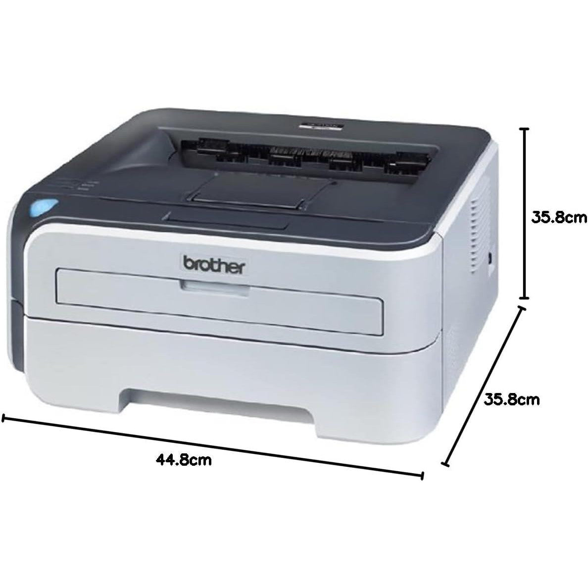 BROTHER HL-2150N A4 MONOCHROME LASER PRINTER NETWORK ETHERNET COMPACT B&W OFFICE   -   GOOD - REFURBISHED