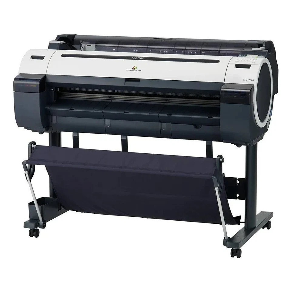 CANON IMAGE PROGRAF IPF750 A0 LARGE FORMAT USB PRINTER PLOTTER / NO INKS & HEAD   -  VERY GOOD - REFURBISHED