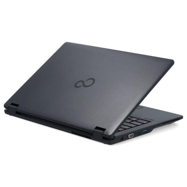 Fujitsu LifeBook E548 Windows 11 Laptop Intel i5 8GB RAM 128GB SSD 15" HD Webcam WiFi BT Colour Black- Very Good - Refurbished