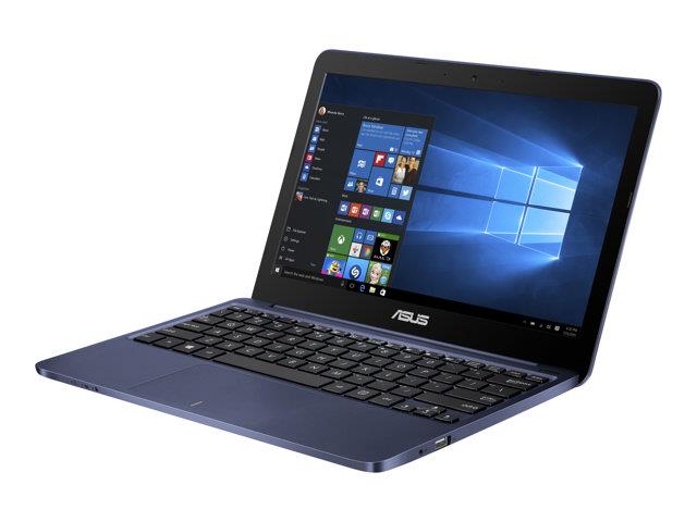 Asus VivoBook E203N Windows 11 Laptop Intel Celeron N3350 64GB SSD 11" HD Webcam, WiFi BT Colour Dark Blue - Very Good - Refurbished