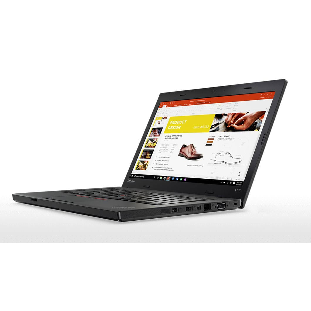 Lenovo Thinkpad L470 Windows 11 Laptop Intel I3 8GB RAM 128GB SSD 14" HD Webcam, BT, Wifi - Very Good - Refurbished