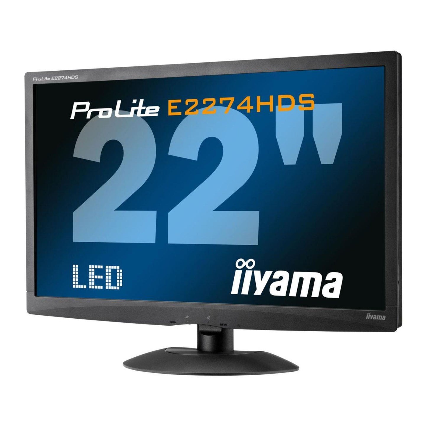 IIYAMA E2274HDS PC MONITOR 22" LED FHD 1920X1080 VGA DVI HDMI PORT 2 M/S OFFICE, CCTV, GAMING, HOME, MONITOR   -   GOOD REFURBISHED