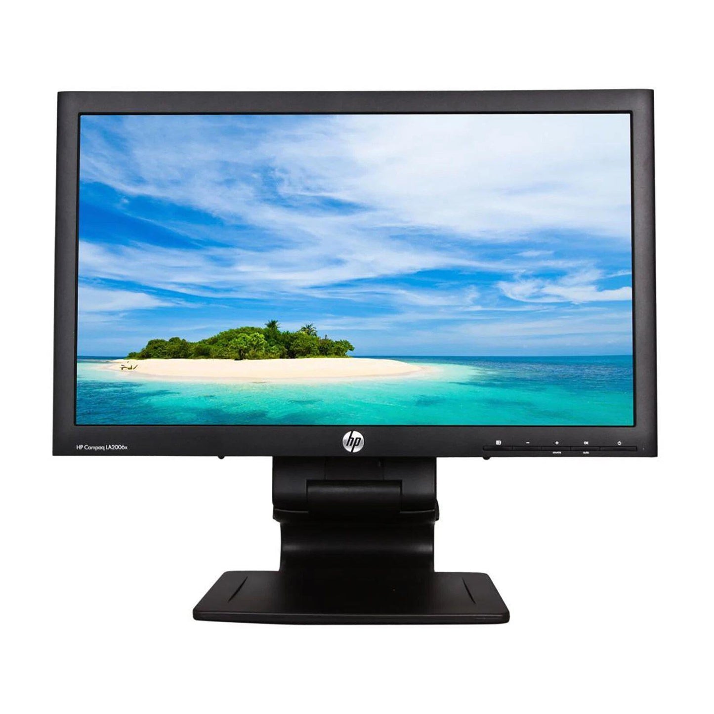 HP COMPAQ LA2006X 20" HD+ 1600X900 LCD MONITOR DP HDMI VGA / WITHOUT STAND MONITOR FOR HOME & OFFICE USE     -  GOOD REFURBISHED