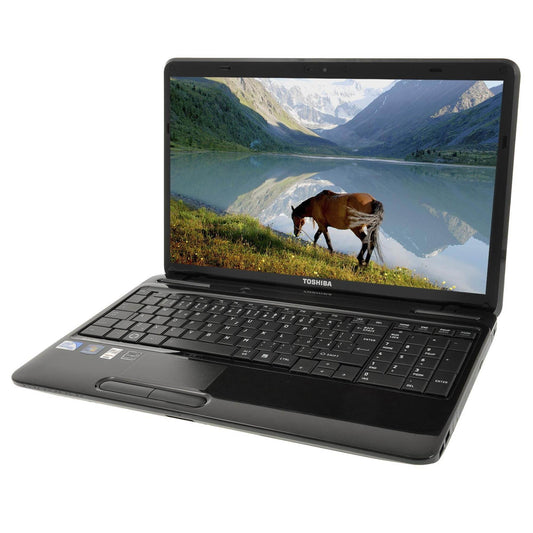 TOSHIBA SATELLITE PRO L750-1EK WINDOWS 11 LAPTOP 15" CORE I3 8GB RAM 128GB SSD HD WEBCAM, WIFI, BT - GOOD – REFURBISHED
