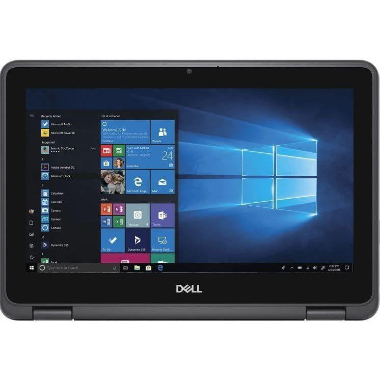 Dell Latitude 3190 Windows 11 2 in 1 Laptop Intel Pentium Silver 8GB RAM 128GB SSD 11" HD Webcam BT, WiFi - Very Good - Refurbished