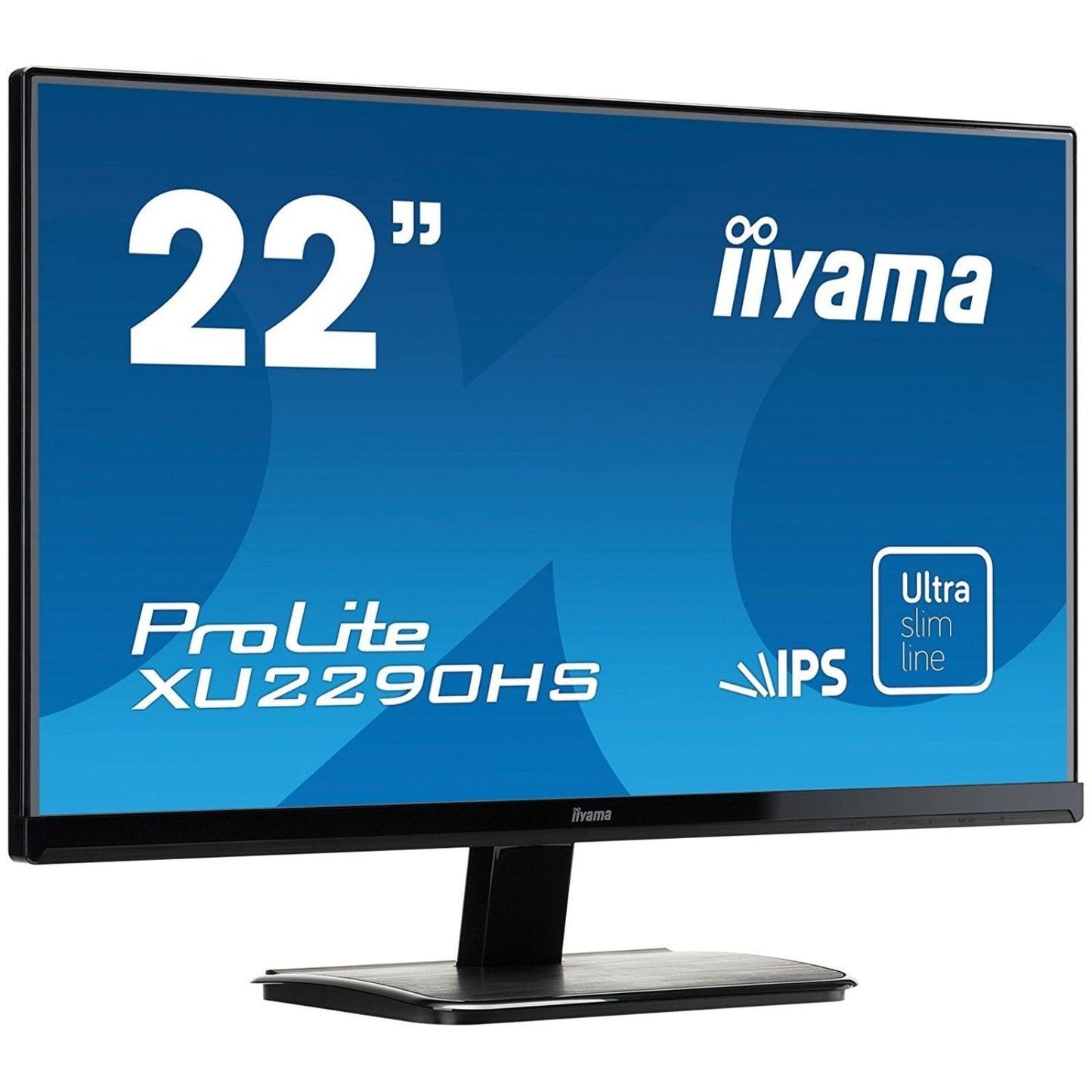 IIYAMA XU2290HS PC MONITOR 22" IPS LED FHD 1920X1080 HDMI VGA DVI PORT 4 M/S OFFICE, CCTV, GAMING, HOME MONITOR   -   GOOD REFURBISHED