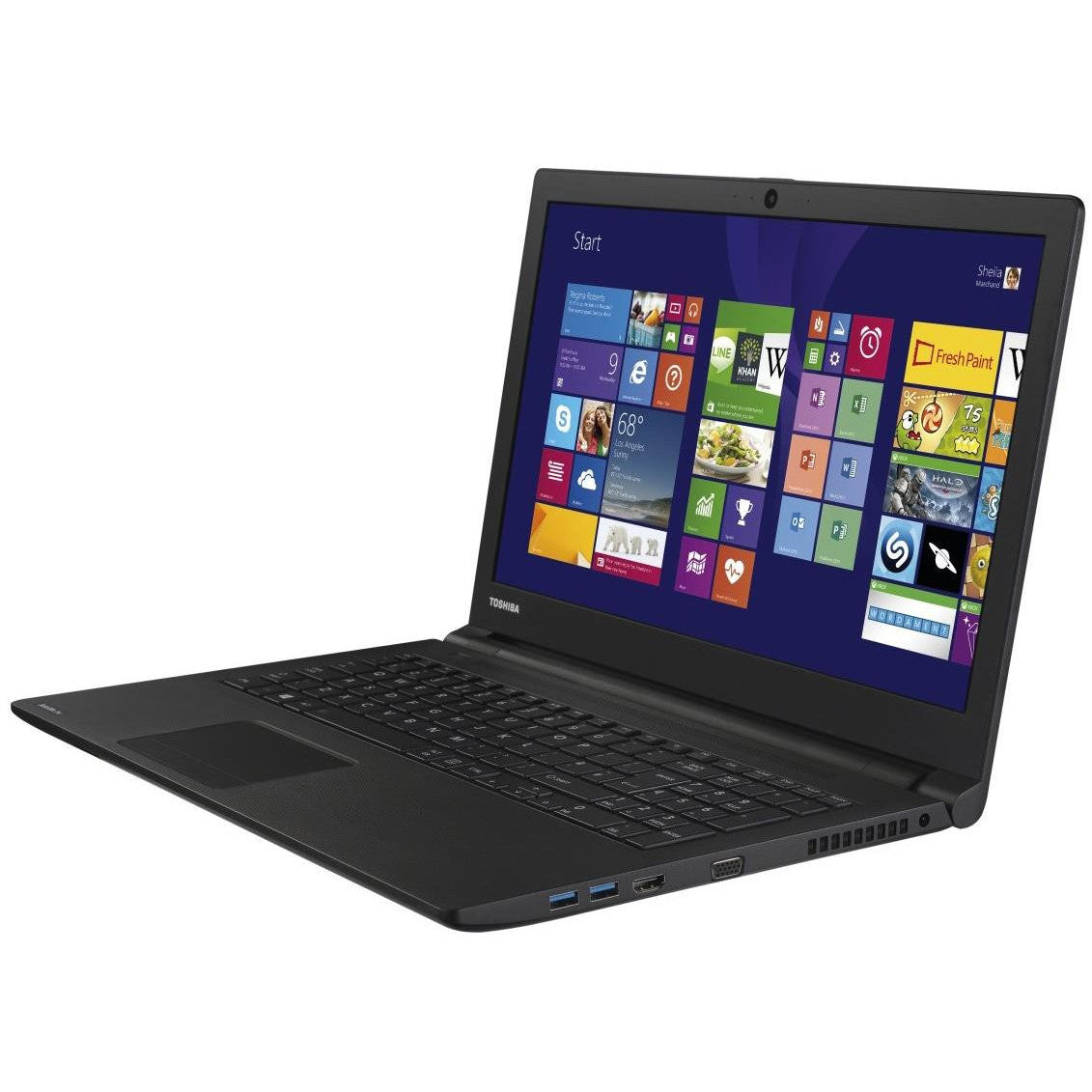 TOSHIBA SATELLITE PRO R50-B-12W WINDOWS 11 LAPTOP INTEL I3 8GB RAM 128GB SSD 15.6" HD WEBCAM, OPTICAL DRIVE, BT, WIFI - VERY GOOD - REFURBISHED