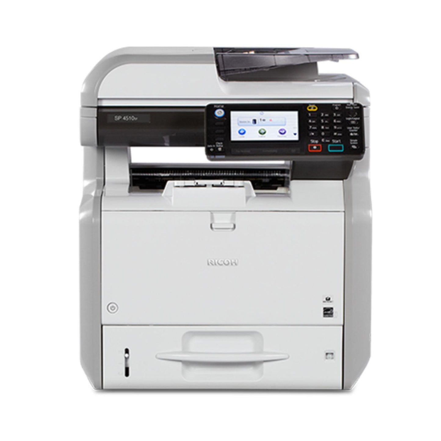RICOH SP4510SF AUTO DUPLEX USB & NETWORK 40PPM  1200DPI A4 MONO ALL IN ONE LASER PRINTER -  GOOD - REFURBISHED