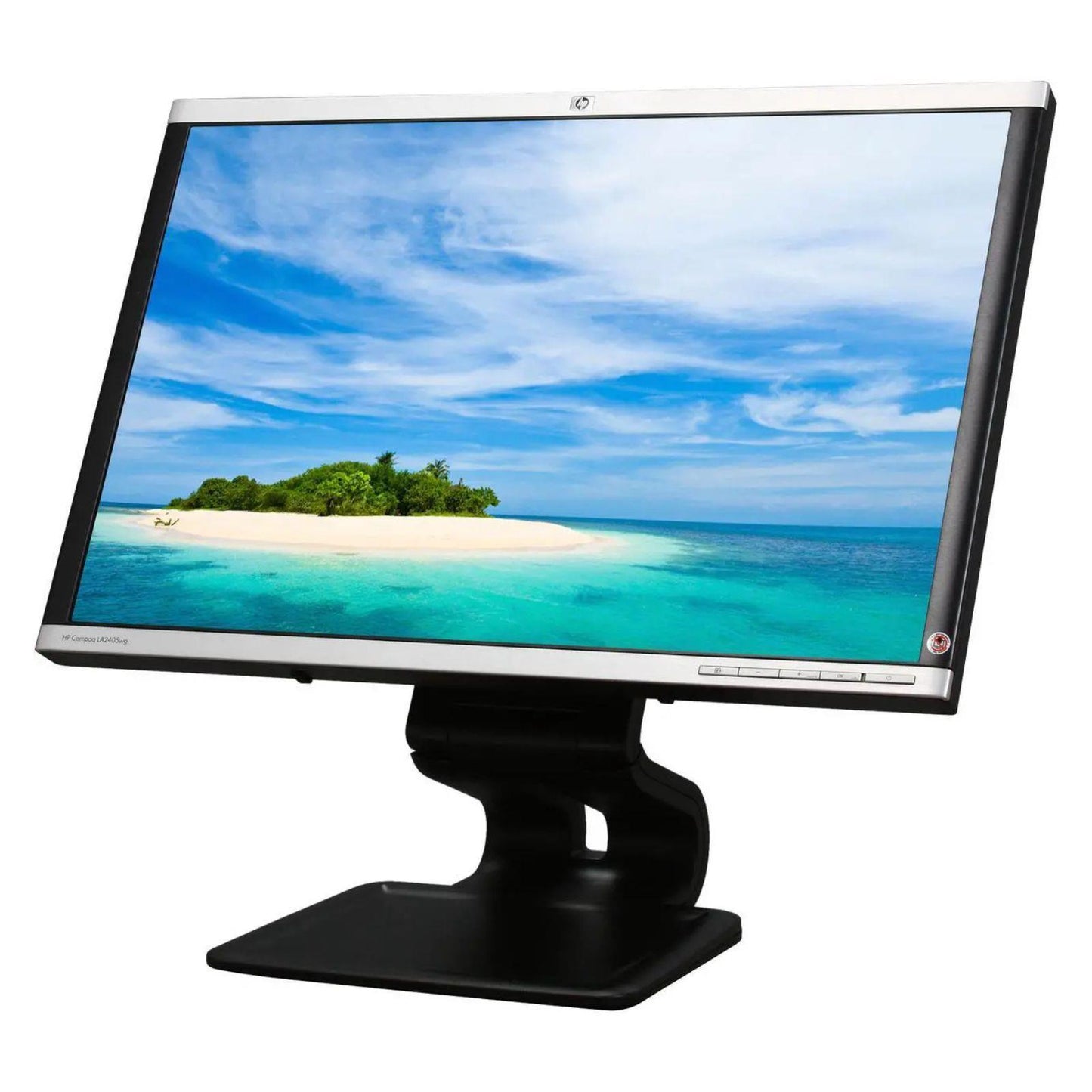 HP LA2405WG 24" WUXGA 1920X1200 LED MONITOR DP DVI VGA PORT / WITHOUT STAND MONITOR FOR HOME & OFFICE USE   -  GOOD REFURBISHED