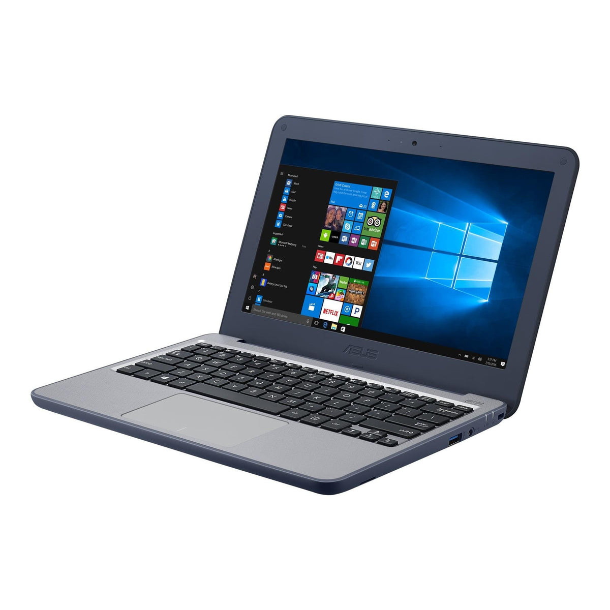 Asus VivoBook E201NA Windows 11 Laptop Intel Celeron N3350 64GB SSD 11" HD Webcam WiFi Bluetooth Colour Blue - Very Good - Refurbished