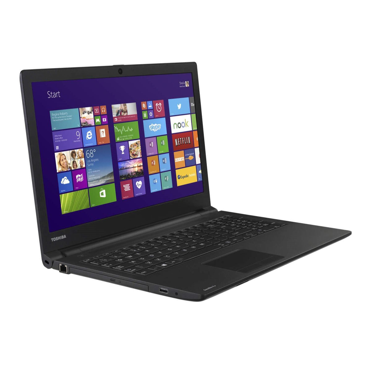 Toshiba Satellite Pro R50-B Windows 11 Laptop Intel i3 8GB RAM 500GB Storage 15" HD Webcam DVD BT Wifi  - Very Good – Refurbished