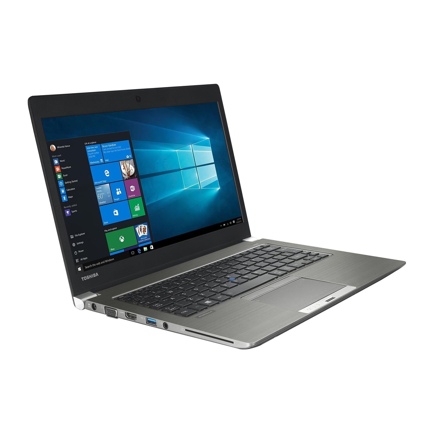 TOSHIBA PROTEGE Z30T-C WINDOWS 11 LAPTOP INTEL I5 8GB RAM 128GB SSD 13" FHD WEBCAM, BACKLIT, TOUCHSCREEN  - VERY GOOD - REFURBISHED