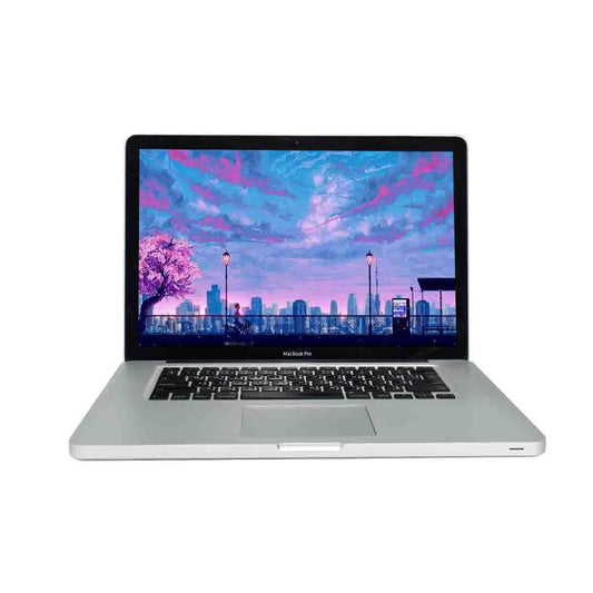 APPLE MACBOOK PRO 5.4 A1286 MAC OS LAPTOP 15" CORE 2 DUO 128GB SSD HD WEBCAM, WIFI, BT -  GOOD – REFURBISHED