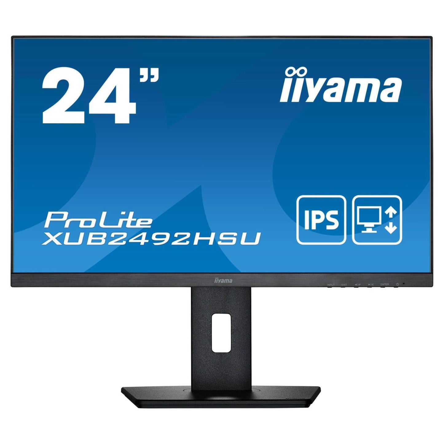 IIYAMA XUB2492HSU PC MONITOR 24" LED FHD 1920X1080 DP USB HDMI PORT 0.4 M/S 250 CD/M OFFICE, CCTV, GAMING, HOME  -  GOOD REFURBISHED