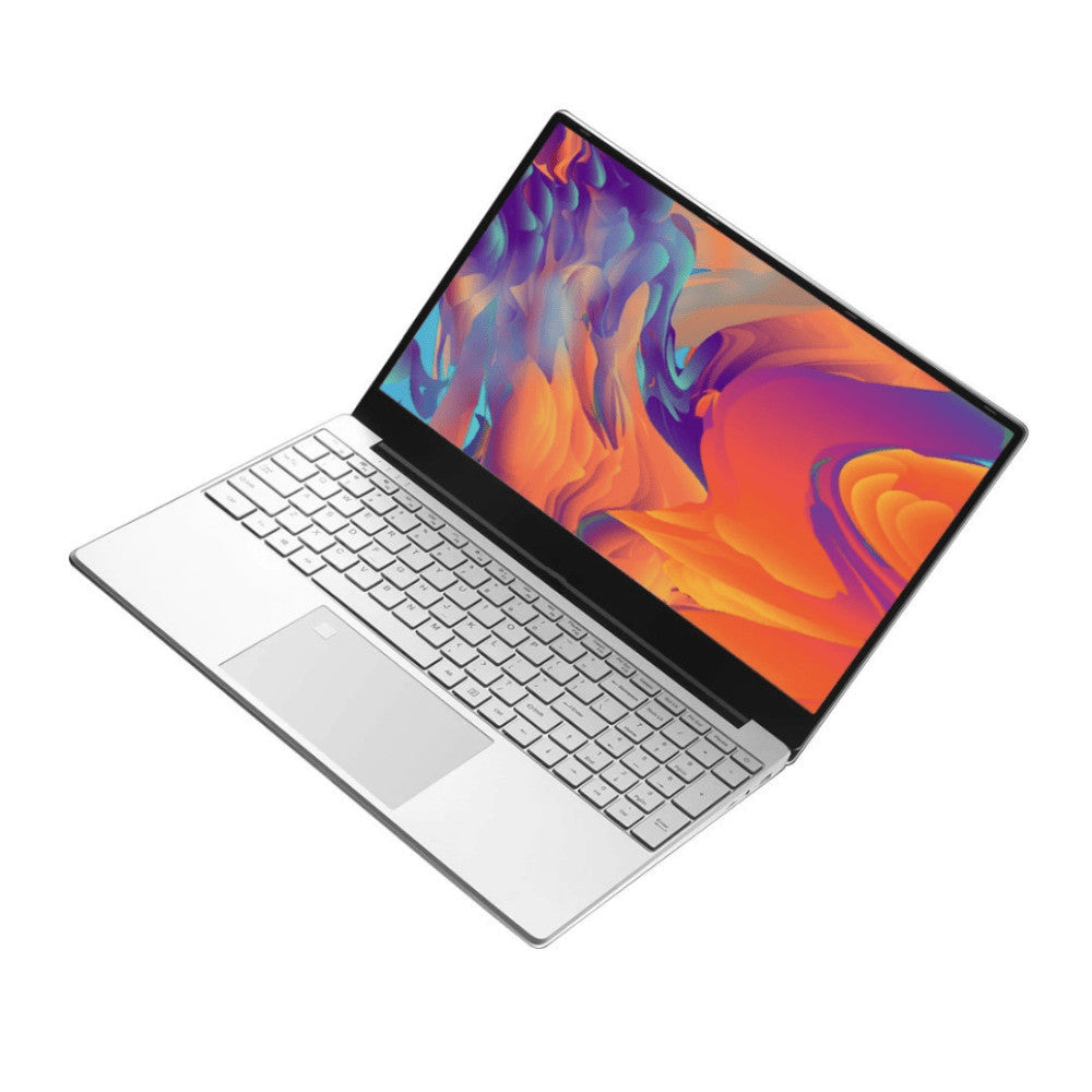 Windows 11 Laptop Intel Celeron J3455 8GB RAM 128GB SSD 15" HD Webcam WiFi BT Colour Silver - Very Good - Refurbished