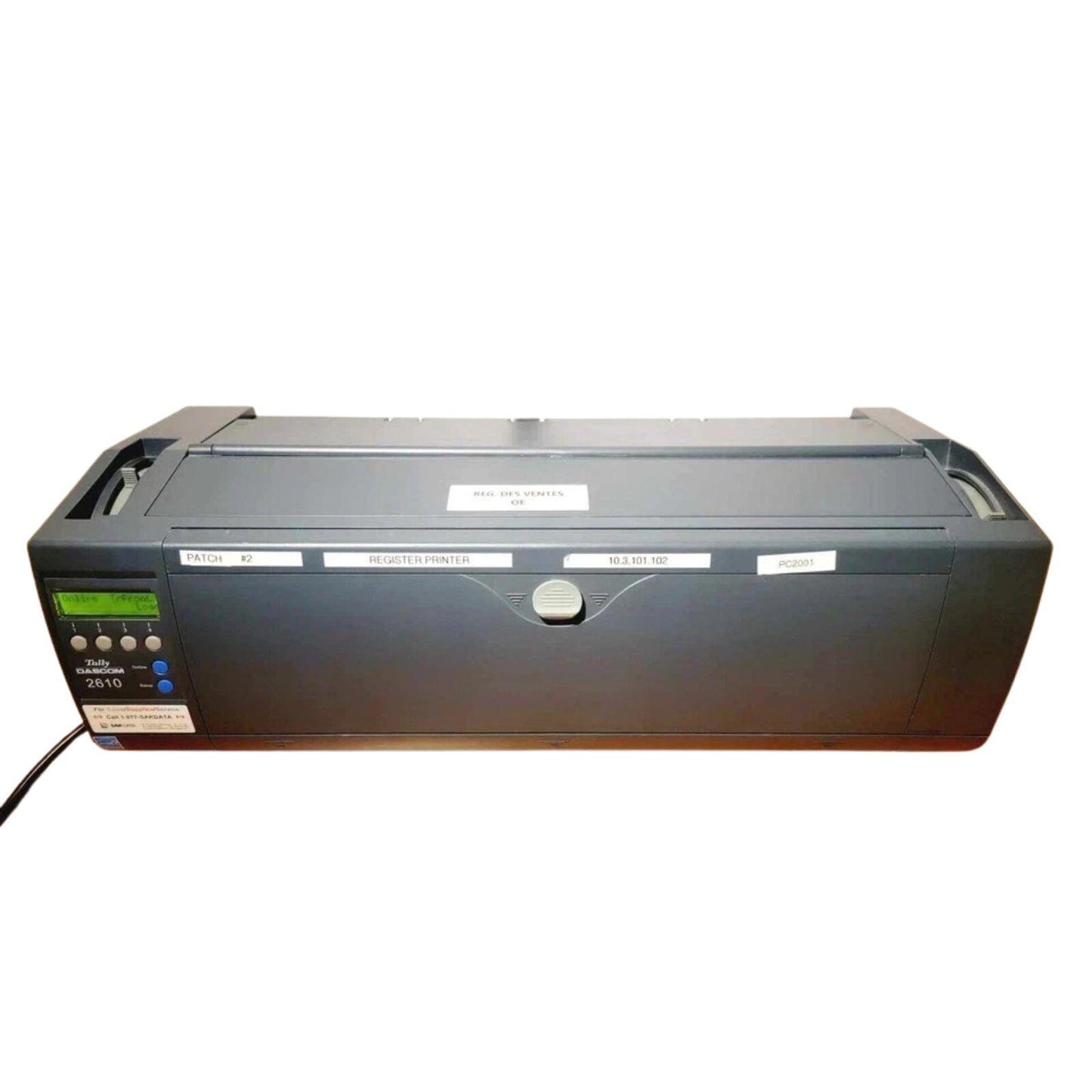 TALLY DASCOM 2610 DOT MATRIX 24-PIN HIGH SPEED NETWORK USB 680 CPS PRINTER   -     GOOD - REFURBISHED