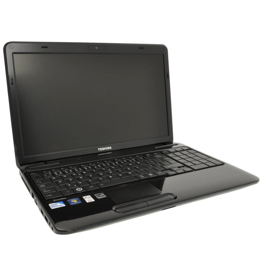 TOSHIBA SATELLITE PRO L750-1EK WINDOWS 11 LAPTOP 15" CORE I3 8GB RAM 128GB SSD HD WEBCAM, WIFI, BT - GOOD – REFURBISHED