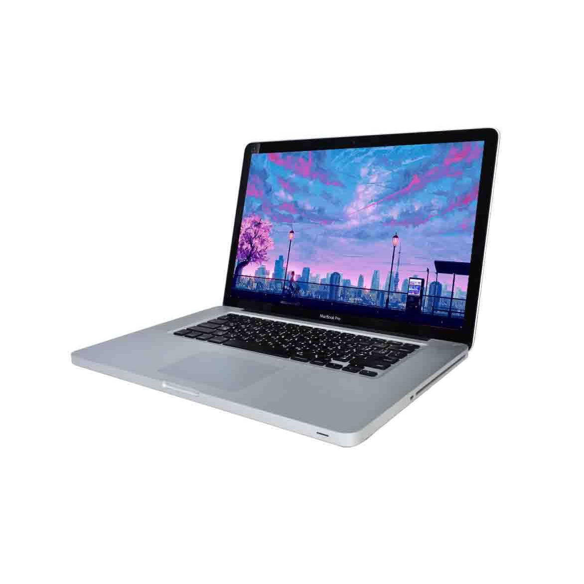 APPLE MACBOOK PRO 5.4 A1286 MAC OS LAPTOP 15" CORE 2 DUO 128GB SSD HD WEBCAM, WIFI, BT -  GOOD – REFURBISHED