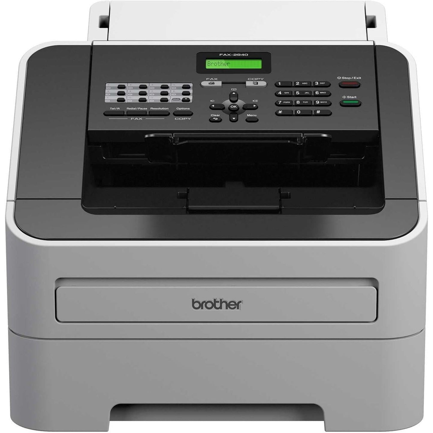 BROTHER FAX-2940 MONOCHROME LASER FAX PRINTER AUTO DOCUMENT FEEDER 24PPM