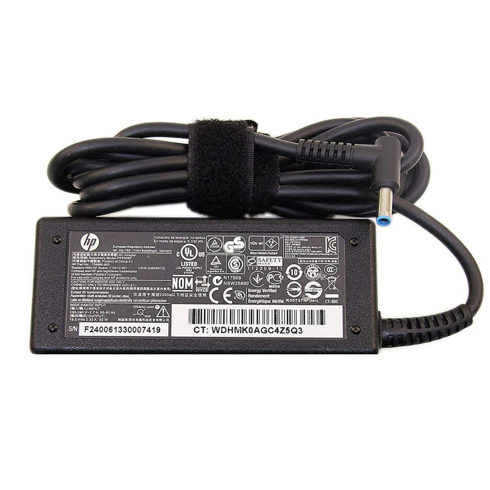 HP Blue Pin 65 Watts 19.5V 3.33A AC