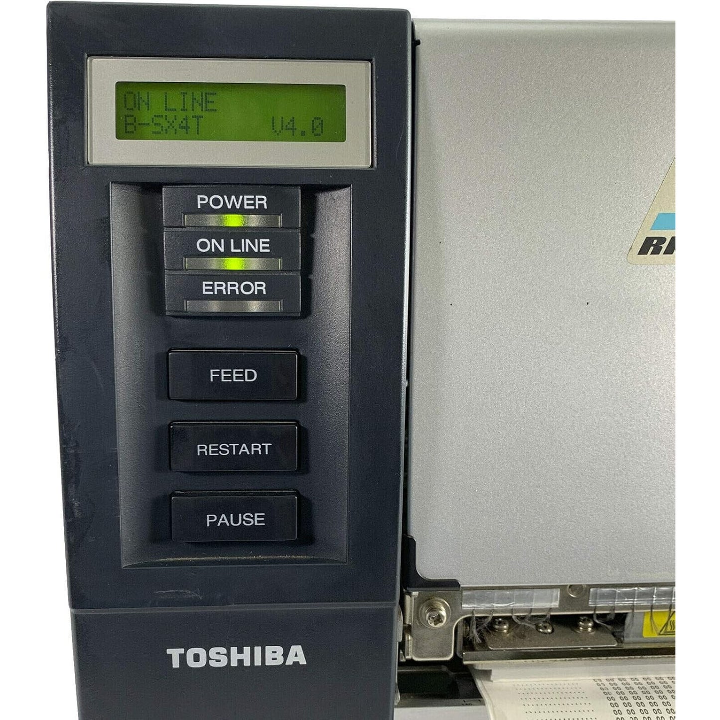 TOSHIBA TEC B-SX4 INDUSTRIAL THERMAL TRANSFER USB ETHERNET 203DPI LABEL PRINTER    -   USED