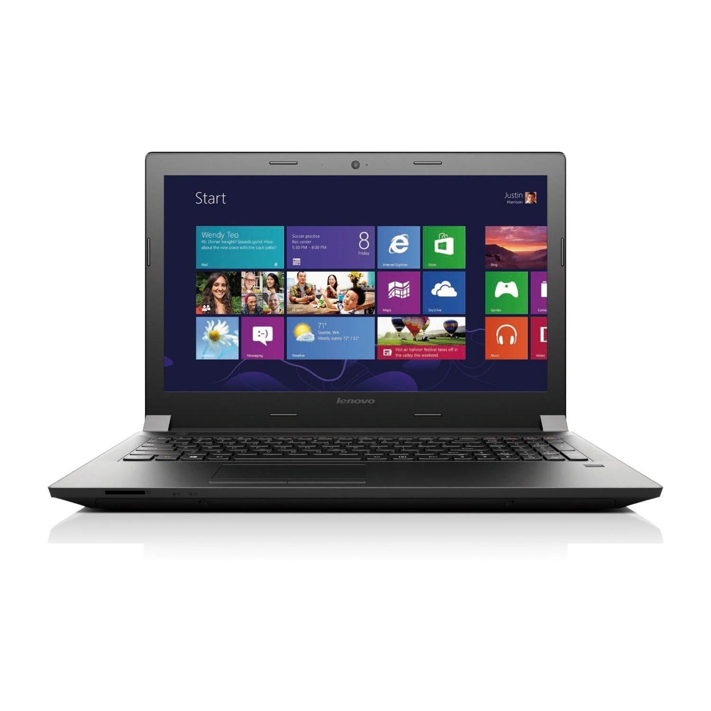 LENOVO B50 WINDOWS 11 LAPTOP INTEL I3 128GB SSD 8GB RAM 15" HD DVD BT HDMI - VERY GOOD REFURBISHED