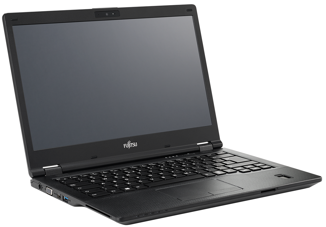Fujitsu LifeBook E548 Windows 11 Laptop Intel i5 8GB RAM 128GB SSD 15" HD Webcam WiFi BT Colour Black- Very Good - Refurbished