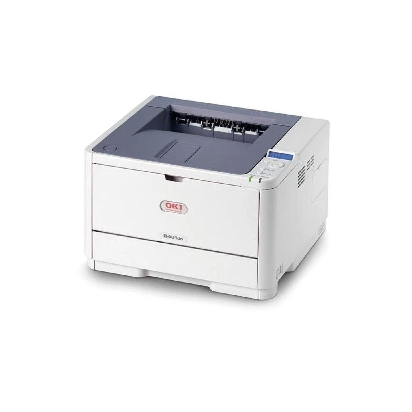 OKI B431DN MONO LASER PRINTER 40 PPM 1200 DPI  A4 USB AUTO DUPLEX NETWORK FAST - NO TONER & DRUM   -   USED