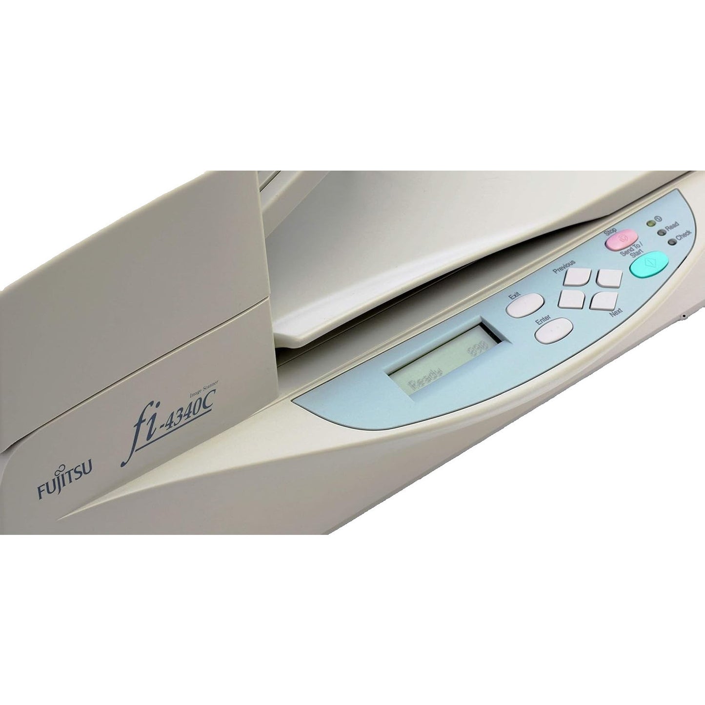 FUJITSU FI-4340C A4 FLATBED COLOR SCANNER WITH ADF USB SCSI 40PPM 600DPI SCANNER    -   GOOD - REFURBISHED