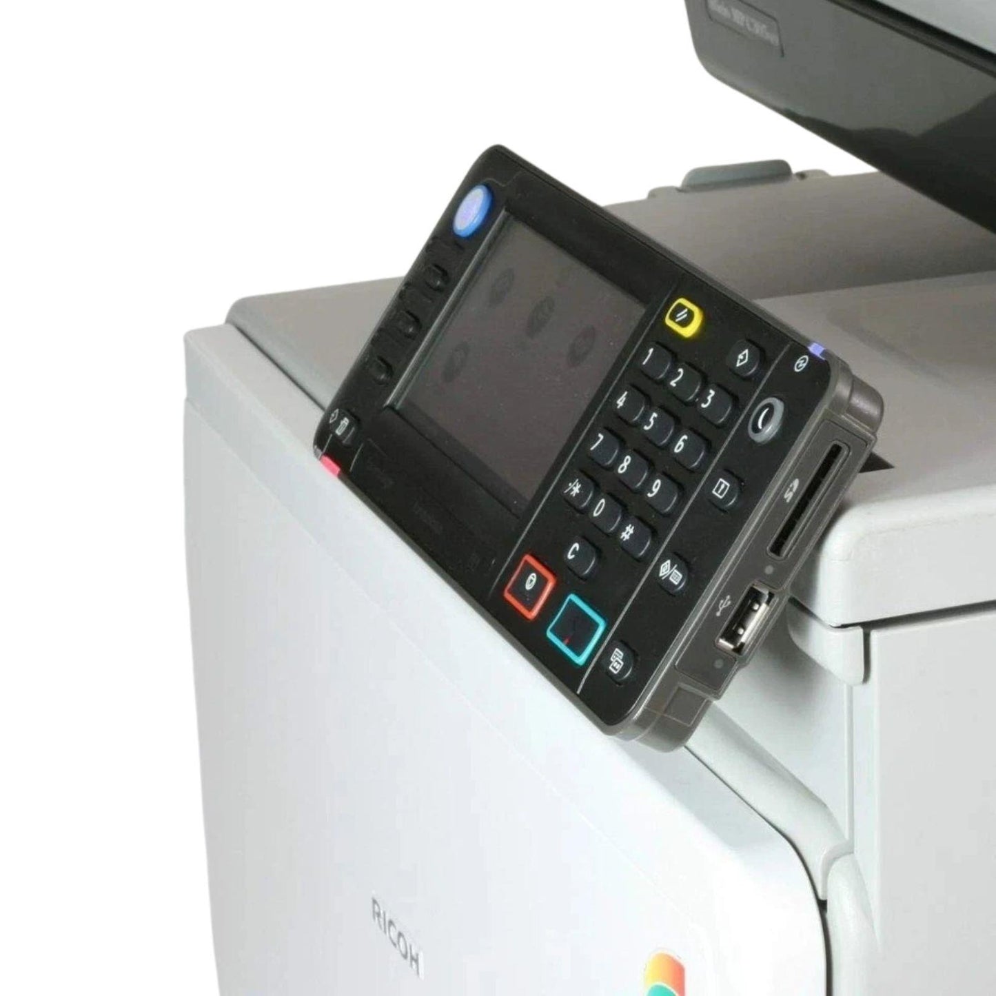 RICOH MP C305SPF FAST DUPLEX NETWORK 1200 DPI USB ETHERNET A4 COLOR WORKGROUP LASER PRINTER COPIER  -  VERY GOOD  REFURBISHED