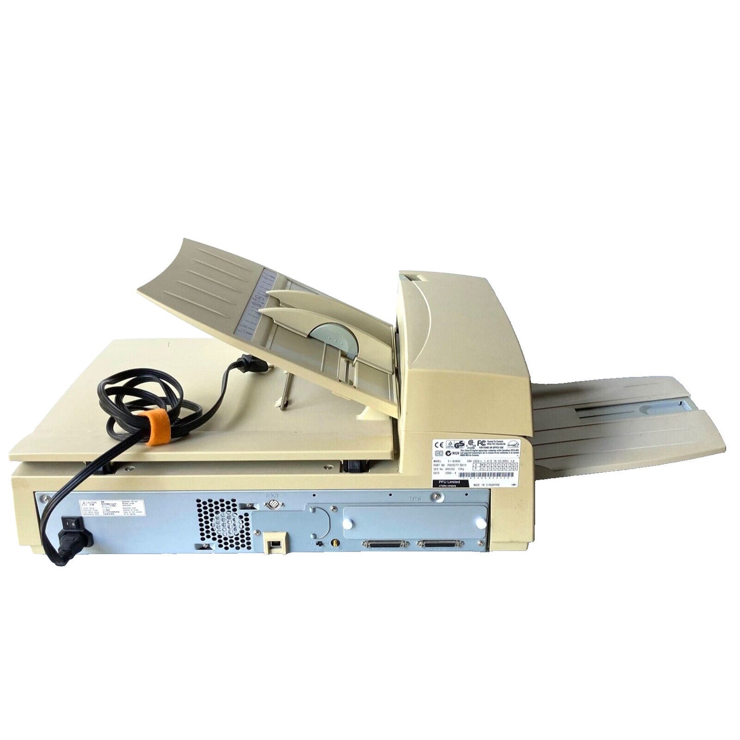 FUJITSU FI-4340C A4 FLATBED COLOR SCANNER WITH ADF USB SCSI 40PPM 600DPI SCANNER    -   GOOD - REFURBISHED
