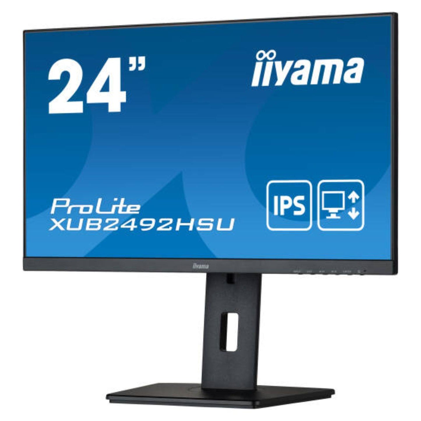 IIYAMA XUB2492HSU PC MONITOR 24" LED FHD 1920X1080 DP USB HDMI PORT 0.4 M/S 250 CD/M OFFICE, CCTV, GAMING, HOME  -  GOOD REFURBISHED