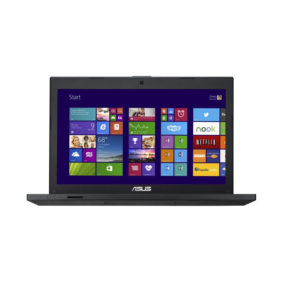 Asus PU551LA Windows 11 Laptop Intel i3 500GB Storage 15" HD Webcam DVD WiFi Bluetooth Colour Black - Very Good - Refurbished
