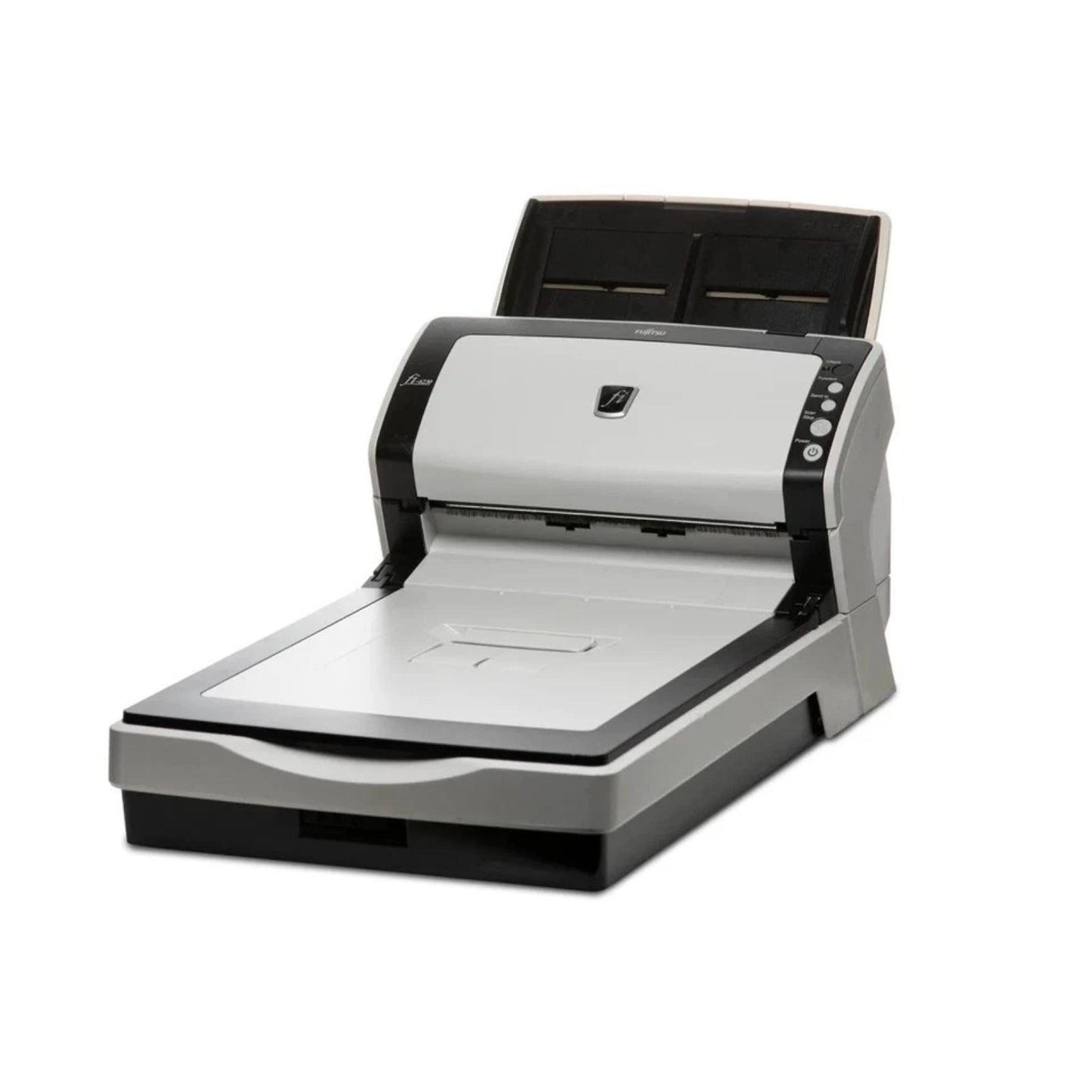 FUJITSU FI-6230 HIGH SPEED DUPLEX DOCUMENT 40PPM USB 600 DPI A4 SCANNER WITH FLATBED & TRAYS  -  GOOD - REFURBISHED