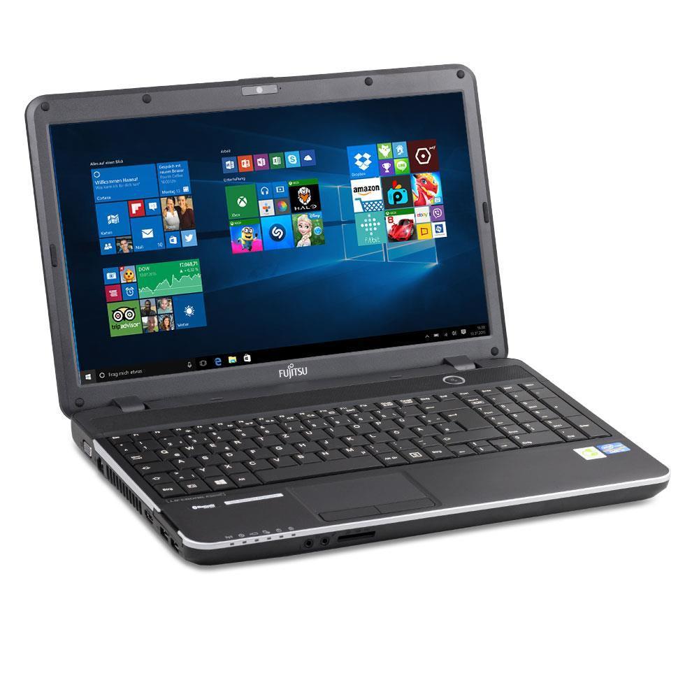 FUJITSU LIFEBOOK WINDOWS 11 LAPTOP INTEL I3 500GB STORAGE 8GB RAM 15" HD WEBCAM DVD BLUETOOTH - VERY GOOD REFURBISHED