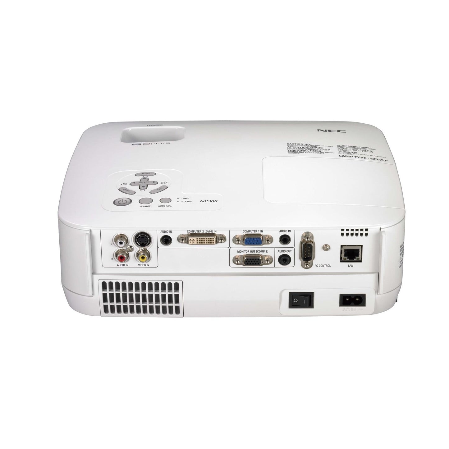 NEC NP405 3LCD PROJECTOR 2600 LUMENS XGA HDMI COMPATIBLE 500:1 CONTRAST    - GOOD - REFURBISHED