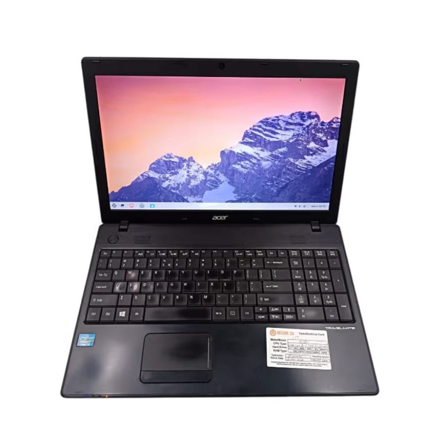 ACER TRAVELMATE P453 WINDOWS 11 LAPTOP 15" INTEL CORE I3 8GB RAM 500GB STORAGE HD WEBCAM, DVD, WIFI, BT  - VERY GOOD – REFURBISHED