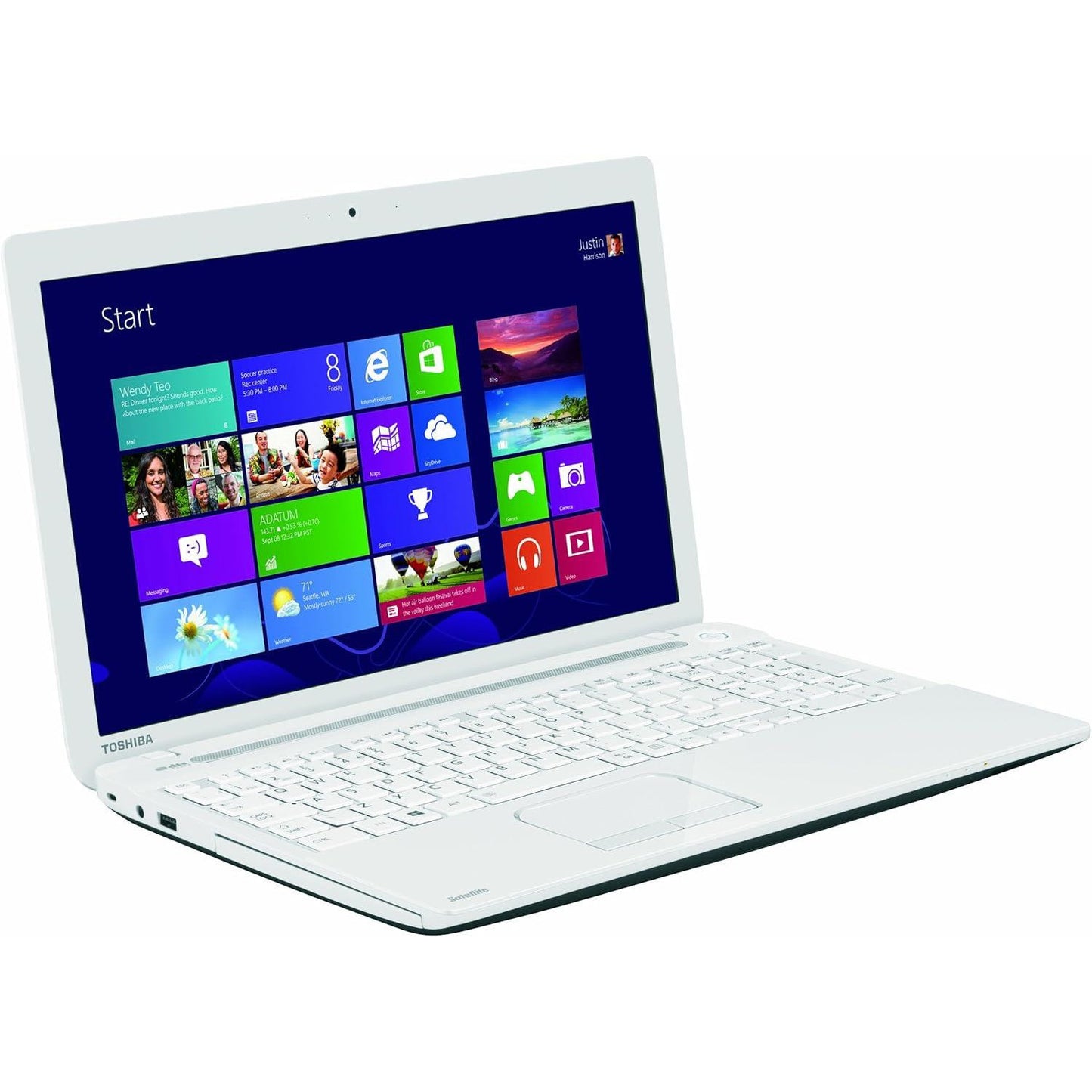 TOSHIBA SATELLITE PRO C55D-A WINDOWS 11 LAPTOP AMD A6 8GB RAM 500GB HDD 15.6" HD WEBCAM BT DVD - VERY GOOD REFURBISHED