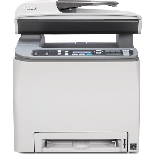 RICOH SP C232SF ALL-IN-ONE COLOR LASER 21PPM NETWORK OFFICE WORKSTATION FAST   -   GOOD - REFURBISHED