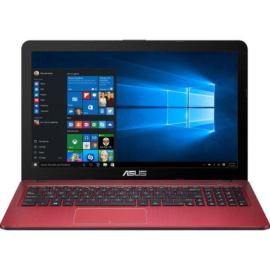 Asus VivoBook X540SA Windows 11 Laptop Pentium N3700 1TB Storage 15" HD Webcam DVD Wifi BT Colour Red - Very Good - Refurbished