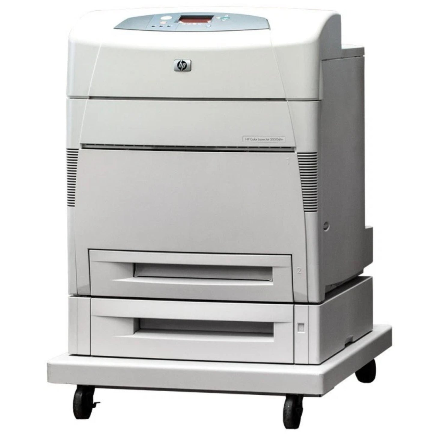 HP COLOR LASERJET 5550DTN A3/A4 PRINTER AUTO DUPLEX NETWORK 3-TRAY STAND 1200 DPI 28PPM USB 2.0, ETHERNET    -   GOOD - REFURBISHED