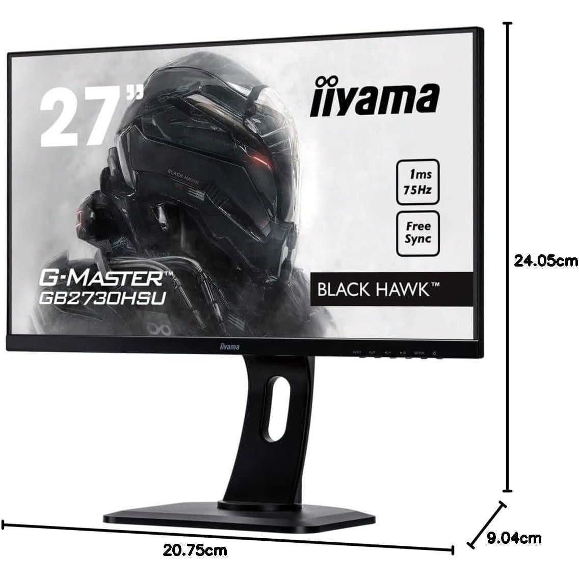 IIYAMA GB2730HSU PC MONITOR 27" LED FHD 1920X1080 HDMI VGA DP PORT 1 M/S OFFICE, CCTV, GAMING, HOME