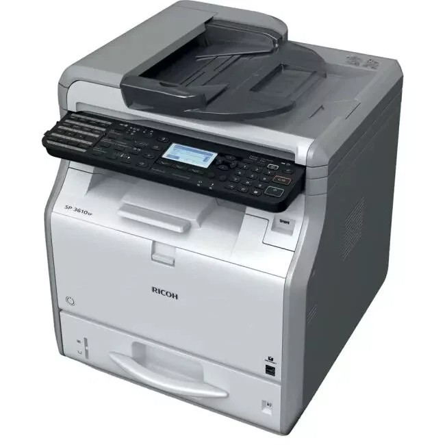 RICOH SP 3600SF AIO DUPLEX NETWORK USB FAST 30PPM 600DPI A4 MONO LASER PRINTER  -  GOOD - REFURBISHED