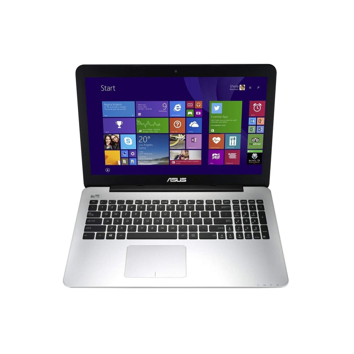 Asus X555L Windows 11 Laptop Intel i7 8GB RAM 256GB SSD 15" HD Webcam DVD WiFi BT Colour Black- Very Good - Refurbished